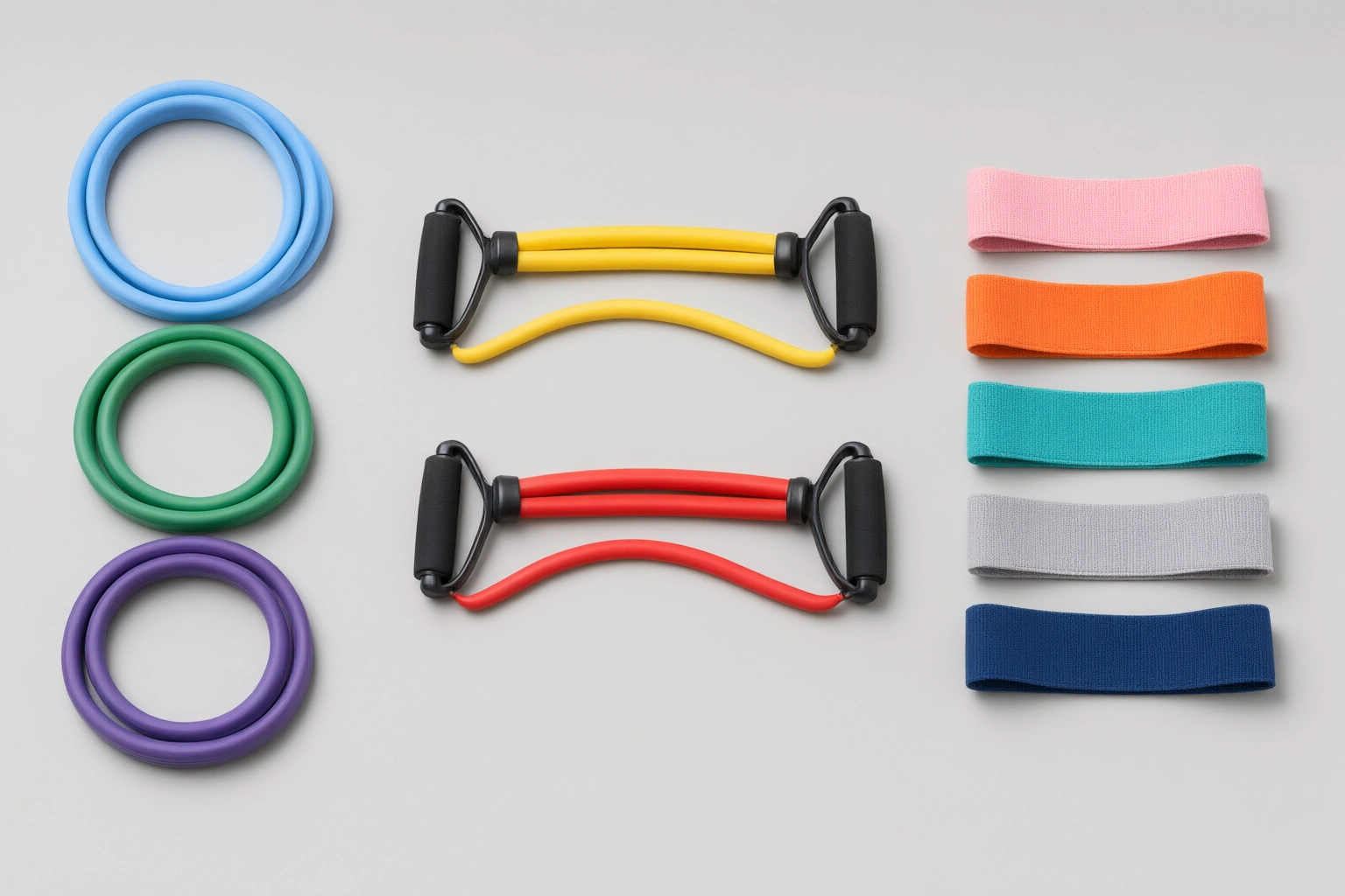 Comparison of loop bands, tube bands, and mini bands